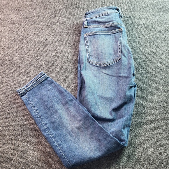 J. Crew Denim - J Crew Toothpick Jeans Womens 28 Medium Wash Distressed Skinny Leg Denim